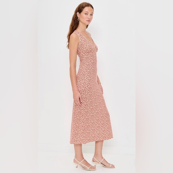 Reformation “Brayden” Floral Knit Midi Dress Small New With Tags! - Picture 3 of 13